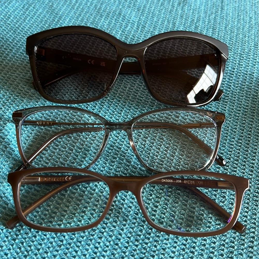 Prescription glasses for re use frame